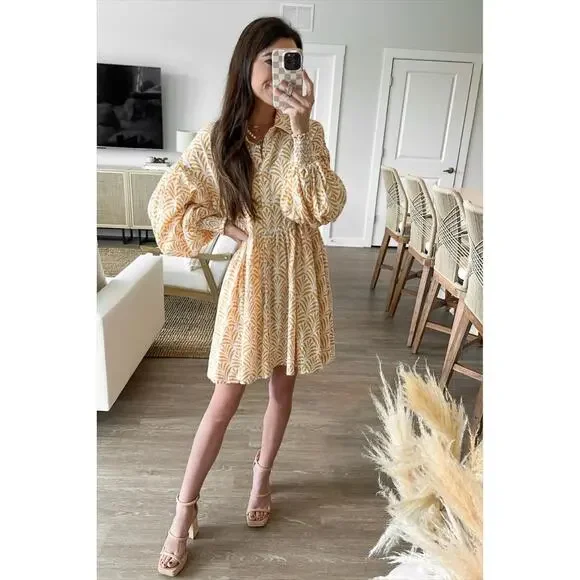 Aura The Label NWOT Linen Blend Mini Dress Size XS - Picture 1 of 5